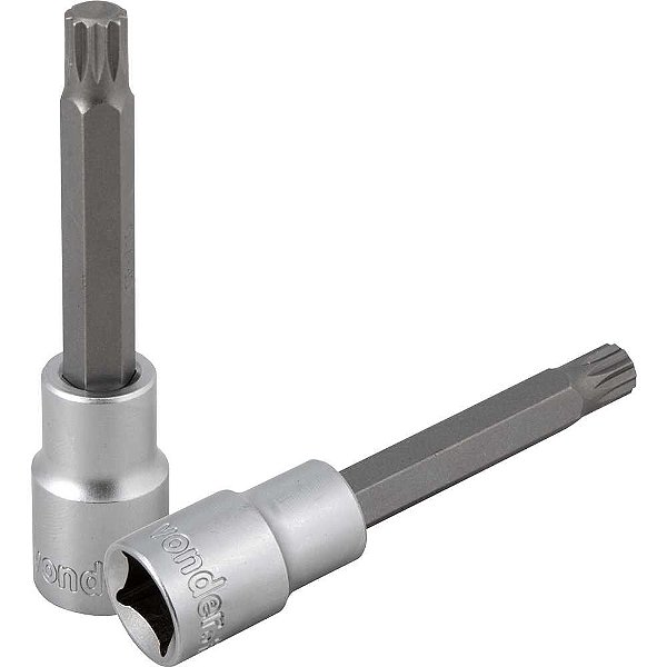 Soquete multidentado longo com encaixe de 1/2" M10 VONDER