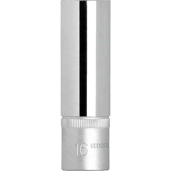 Soquete para vela de ignição encaixe 1/2" 16mm R61021612 GEDORE RED