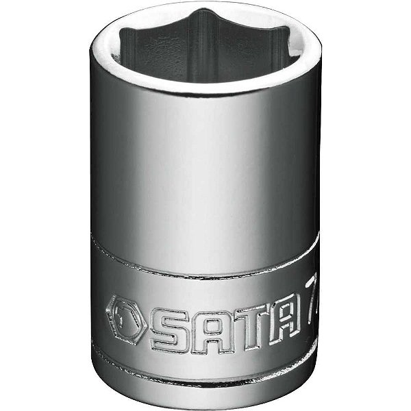 Soquete sextavado 1/4" x 7/32" aço cromo vanádio ST11103SC SATA