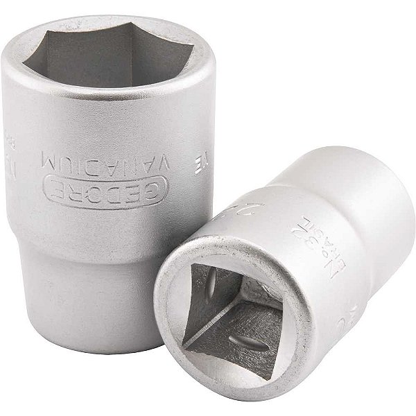 Soquete sextavado com encaixe de 3/4" x 1.7/8" em aço cromo vanádio GEDORE