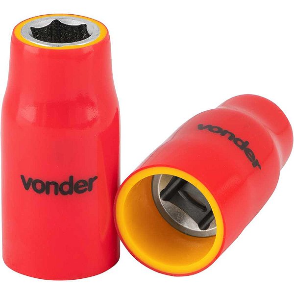 Soquete sextavado isolado encaixe de 1/2" 10,0mm IEC60900 VONDER