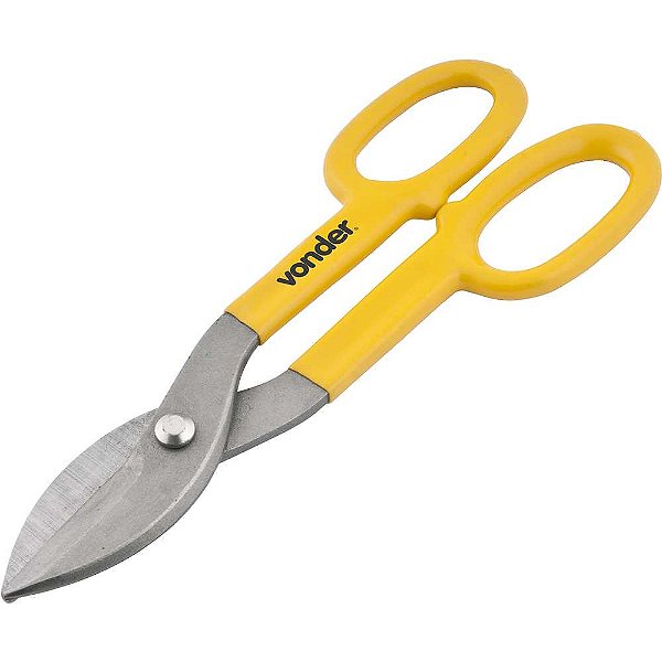 Tesoura 10" para chapas modelo americano corte reto VONDER