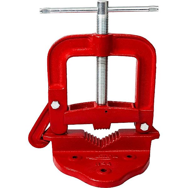 Torno de bancada para encanador nº4 fixo TEF 08 METALSUL