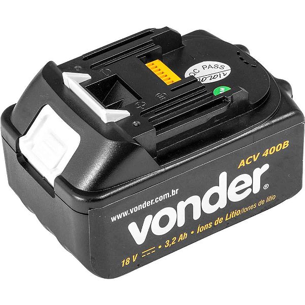 Bateria 18V para alicates cortadores e crimpadores ACV 400B ACC 400 e ACV 85 VONDER