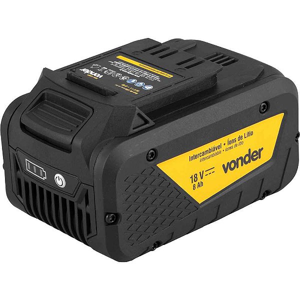 Bateria 18V íons de lítio linha intercambiável 8 Ah IBV 1880 VONDER
