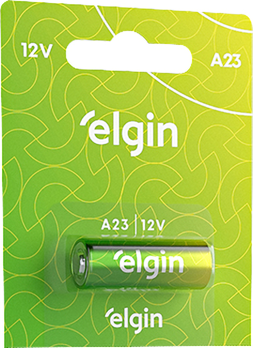Pilha alcalina 12V embalagem com 5 peças A23 ELE000000082195 ELGIN