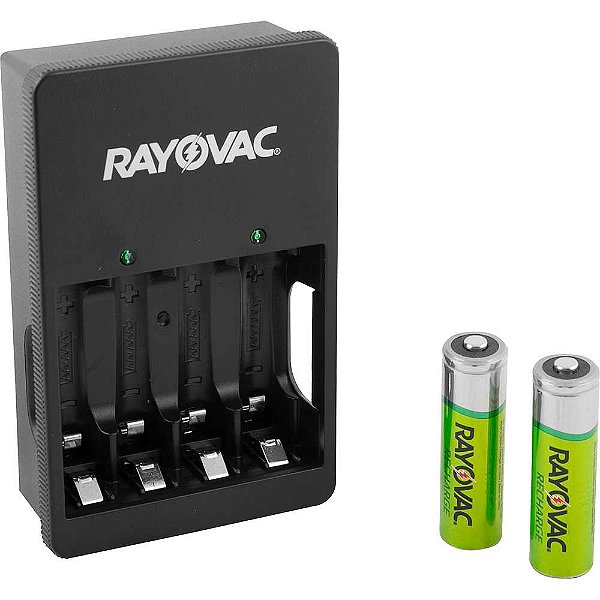 Carregador para pilhas USB AA e AAA RCH-4PLA RAYOVAC