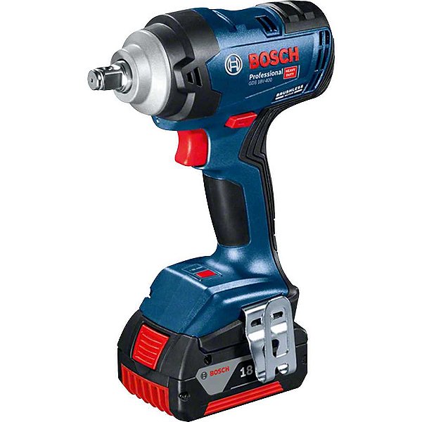 Chave de Impacto a Bateria Encaixe 1/2" 18V - 4,0 Ah 220V GDS 18V-400 BOSCH
