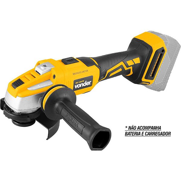 Esmerilhadeira 4.1/2" bateria intercambiável de 18V sem bateria e sem carregador IEV 1847B VONDER