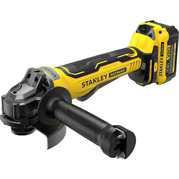 Esmerilhadeira angular 4.1/2" e 5" 20V MAX com 2 baterias e 1 carregador SBG700M2K-BR STANLEY