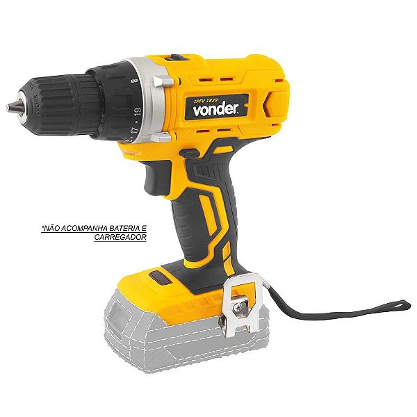 Parafusadeira furadeira a bateria 18V sem bateria e sem carregador IPFV 1820 VONDER
