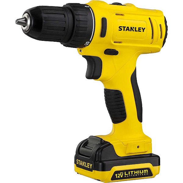Parafusadeira/furadeira a bateria 12V MAX com 2 baterias e 1 carregador SCD121S2K-BR STANLEY