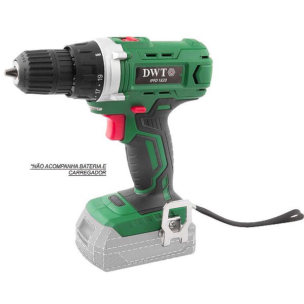 Parafusadeira/furadeira a bateria 18V sem bateria e sem carregador IPFD 1820 DWT