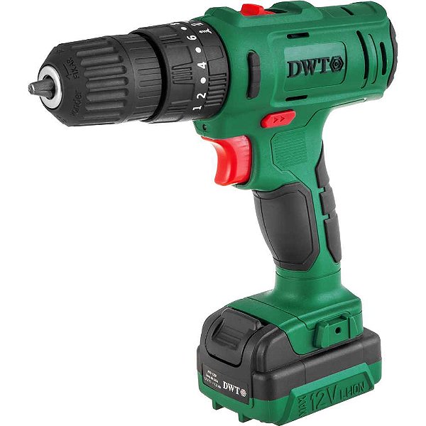 Parafusadeira/furadeira de impacto a bateria 12V fonte bivolt automática PFD 120I DWT