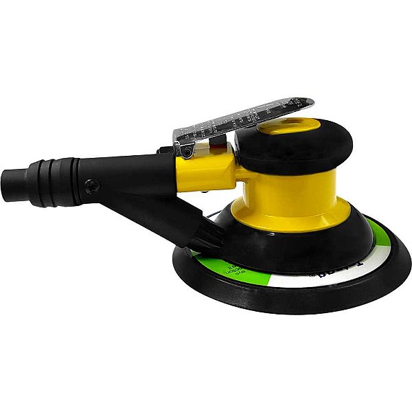 Lixadeira roto-orbital pneumática base 6" AT-7706IDC com aspiração PUMA