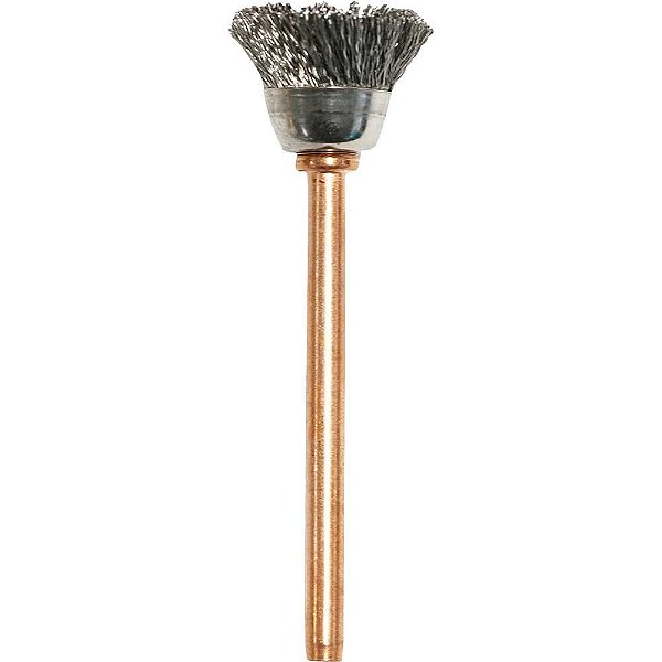 Escova tipo copo para microrretífica 13mm aço inoxidável 531-2 DREMEL
