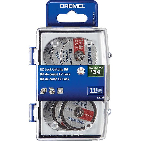 Jogo de acessórios de corte EZ Lock 11 peças EZ728 DREMEL