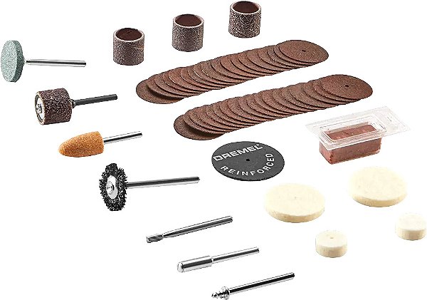 Jogo de acessórios para microrretífica para uso geral 52 peças 730 DREMEL