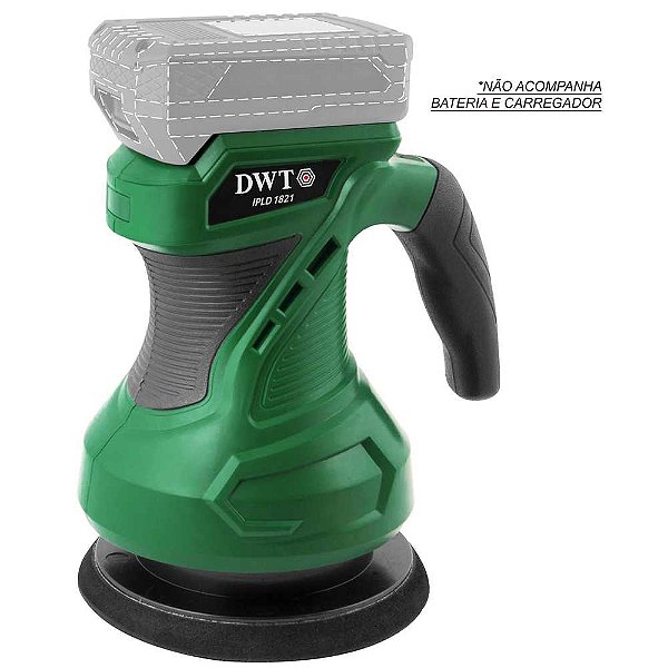 Politriz roto-orbital bateria intercambiável de 18V sem bateria e sem carregador IPLD 1821 DWT