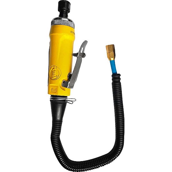 Retífica reta pneumática pinça 1/4" curta 22.000/min com acessórios e maleta AT-7033IK PUMA