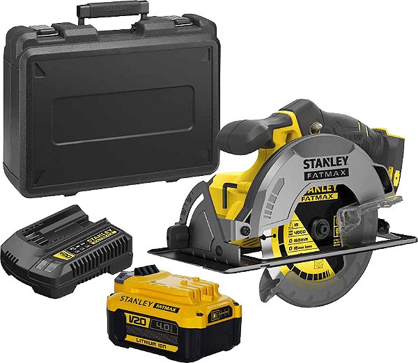 Serra circular a bateria 7.1/4" 20V MAX com 1 bateria e 1 carregador SBC550M1K-BR STANLEY