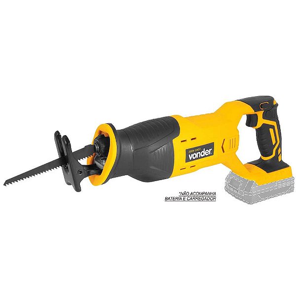 Serra sabre bateria intercambiável de 18V sem bateria e sem carregador ISSV 1822 VONDER