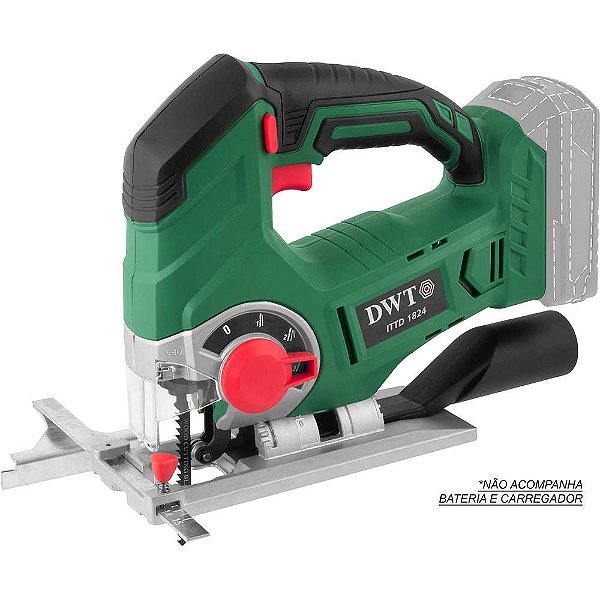 Serra tico-tico bateria intercambiável de 18V sem bateria e sem carregador ITTD 1824 DWT