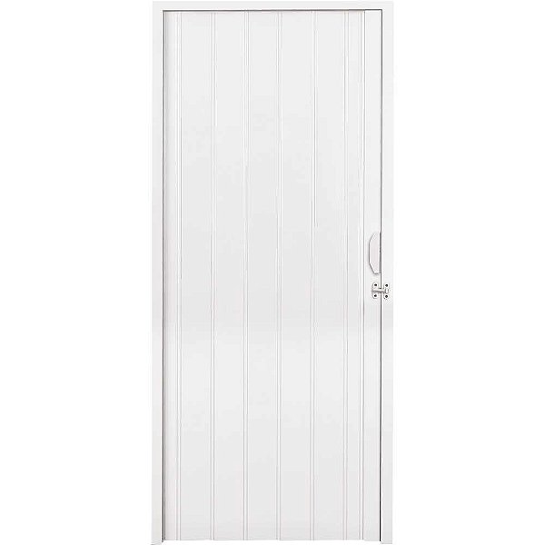 Porta sanfonada de PVC 2,10m x 80cm branca neve 2050020003 PLASTILIT