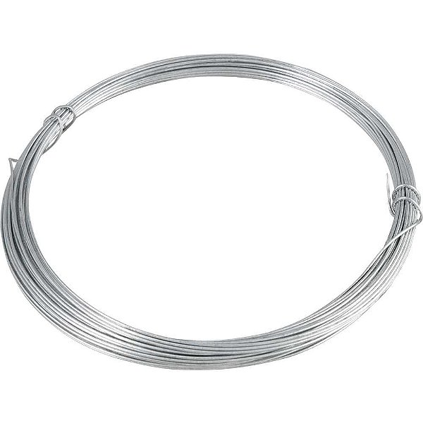 Arame galvanizado BWG 22 0,71mm rolo com 10 metros VONDER