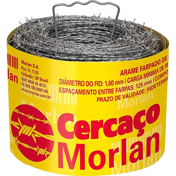 Arame farpado Cercaço 250m MORLAN