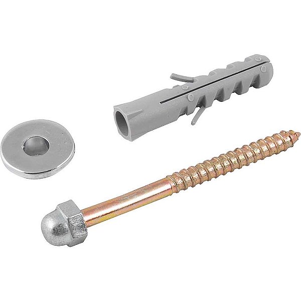 Conjunto de fixação para vaso sanitário 10mm latonado VONDER