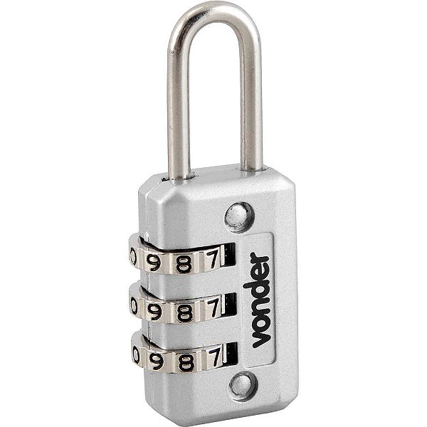 Cadeado com segredo cinza 20mm VONDER