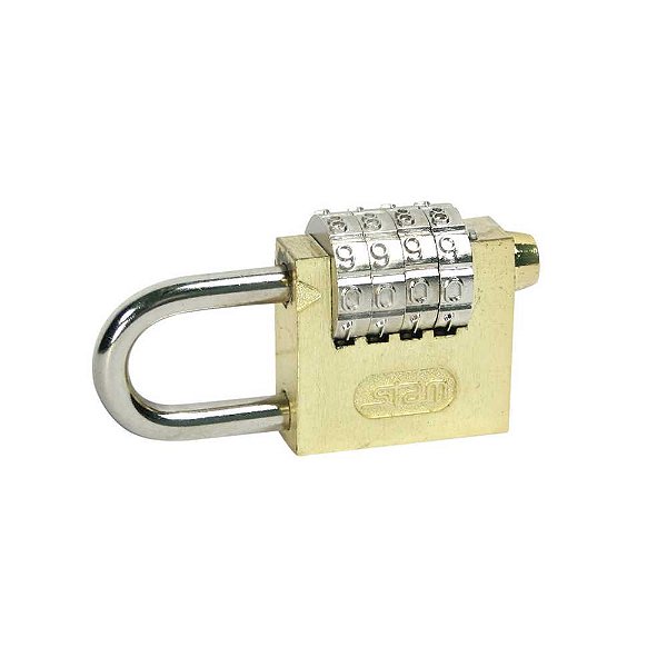 Cadeado com segredo latonado 40,0mm 00605 STAM