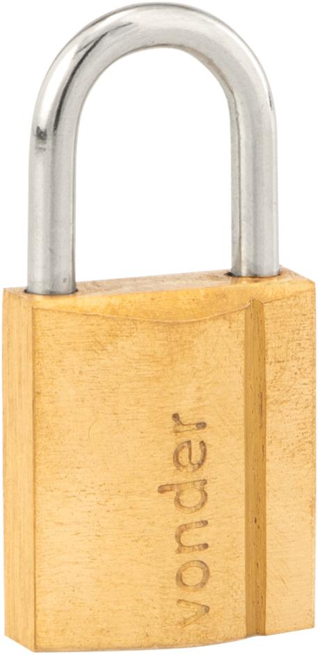 Cadeado de latão 30mm encartelado VONDER