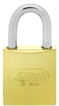 Cadeado latonado 25mm STAM