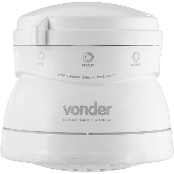 Ducha 3 temperaturas 4.400W 220V branca VONDER