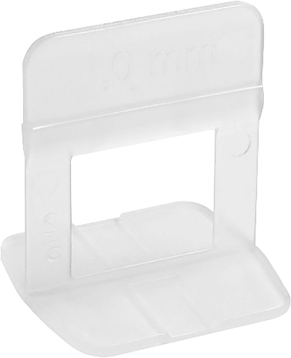 Espaçador nivelador para pisos cerâmicos e porcelanatos 1,0mm transparente pacote com 50 peças CORTAG