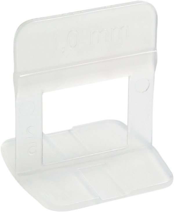 Espaçador nivelador para pisos cerâmicos e porcelanatos 3,0mm transparente pacote com 50 peças CORTAG
