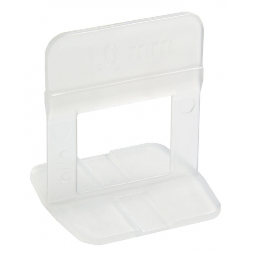 Espaçador nivelador para pisos cerâmicos e porcelanatos 1,5mm transparente pacote com 50 peças CORTAG
