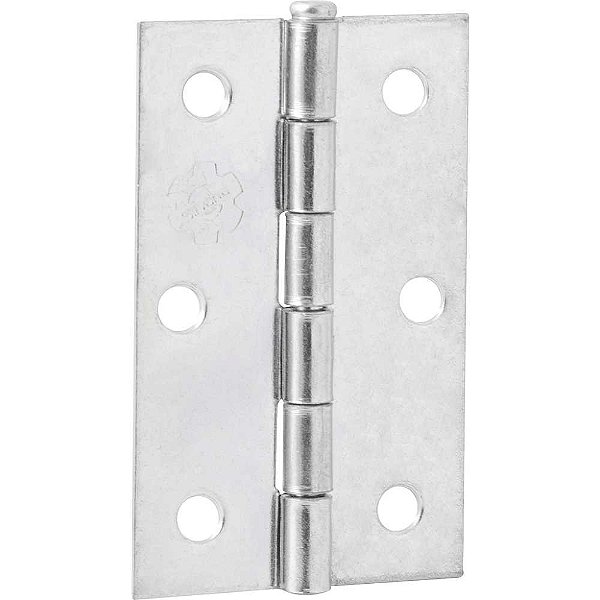 Dobradiça 3" zincada com 24 peças SILVANA