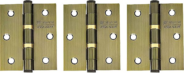 Dobradiça 3.1/2" com anel rolamento oxidado 92518 SILVANA
