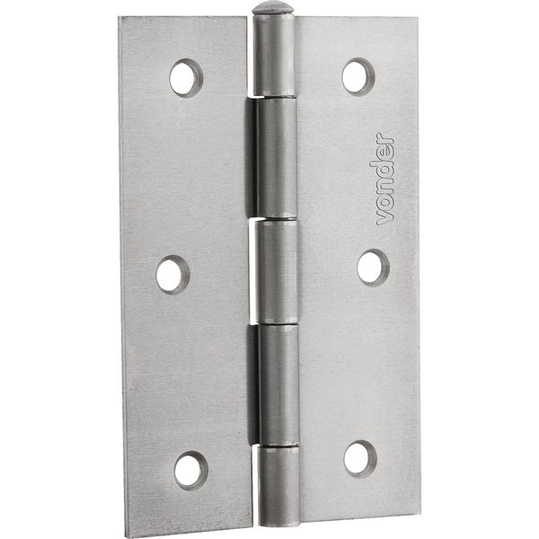 Dobradiça para porta 3.1/2" em ferro polido VONDER - 24 unidades