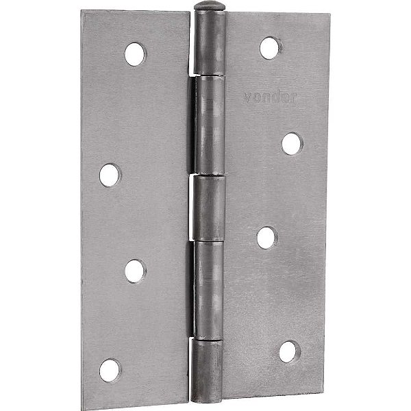 Dobradiça para porta 4" em ferro polido VONDER - 24 unidades
