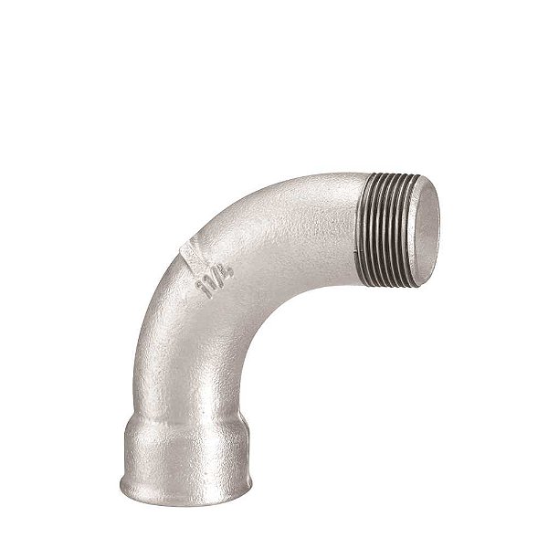 Curva macho/fêmea 3/8" BSP galvanizada 122400333 TUPY