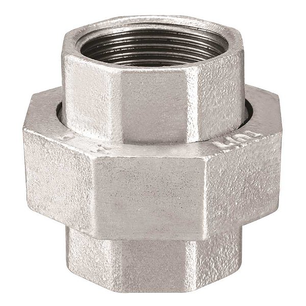 União assento plano ferro galvanizado 1" BSP CL150 126300733 TUPY