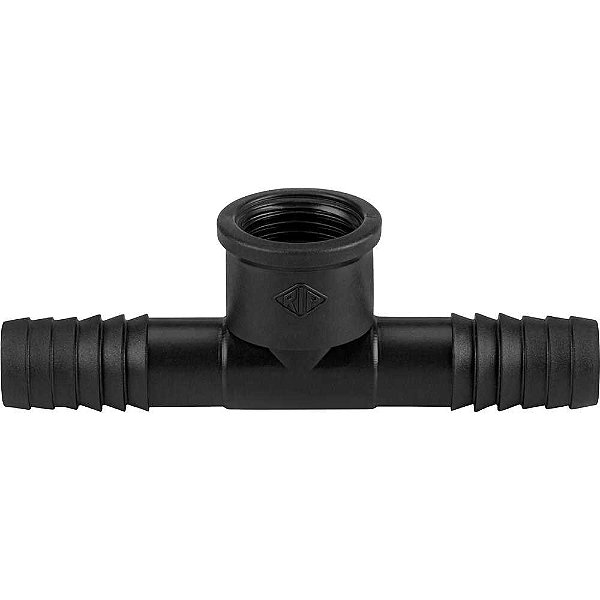 Tê com rosca interna para mangueira 1.1/4" polipropileno preto TE54N REBOUÇAS - 10 unidades