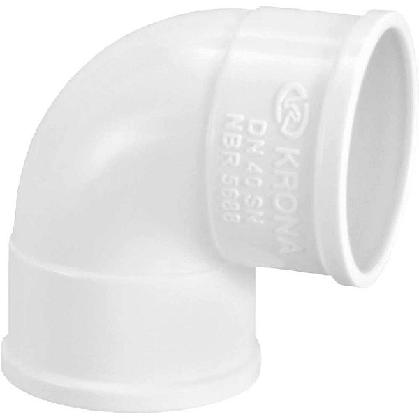Joelho 90° para esgoto DN 40 616 KRONA - 50 unidades