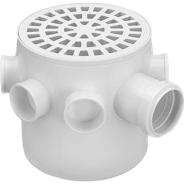 Caixa sifonada grelha redonda sete entradas 150 x 150 x 50 914 KRONA - 6 unidades