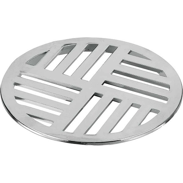 Grelha para ralo redonda cromada n° 55 DN 100 941 KRONA - 12 unidades