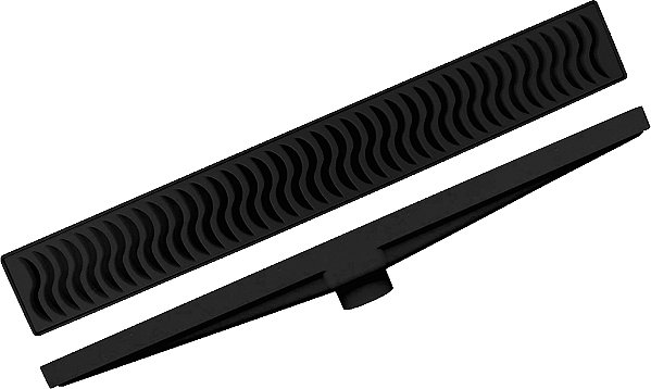 Ralo linear com grelha modelo seco preto 50cm 20102120 PLASTILIT